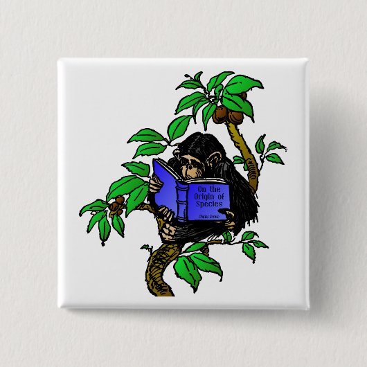 Badge Carré 5 Cm Fan de Darwin (Devant)