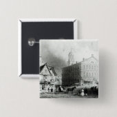 Badge Carré 5 Cm Faneuiel Hall, Boston (Devant & derrière)