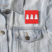 Badge Carré 5 Cm fantôme (En situation)