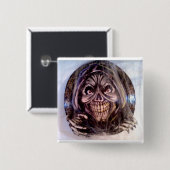 Badge Carré 5 Cm Faucheuse (Devant & derrière)