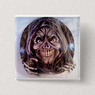 Badge Carré 5 Cm Faucheuse