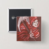 Badge Carré 5 Cm Faucheuse 2 (Devant & derrière)