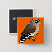 Badge Carré 5 Cm faucon Rouge-épaulé (Devant & derrière)