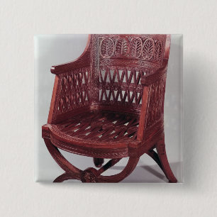 Badge Carré 5 Cm Fauteuil de style de Louis XVI