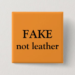 Badge Carré 5 Cm FAUX non en cuir