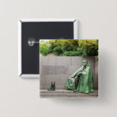 Badge Carré 5 Cm FDR Memorial à Washington DC (Devant & derrière)