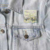 Badge Carré 5 Cm Fecamp, 1934 (En situation)