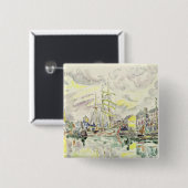 Badge Carré 5 Cm Fecamp, 1934 (Devant & derrière)