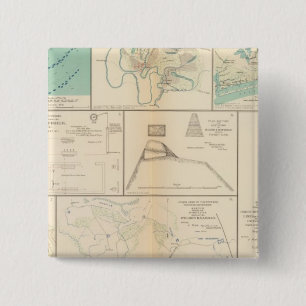 Badge Carré 5 Cm Federal Pt, NC Ft Pemberton