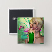 Badge Carré 5 Cm Féerie classique (Devant & derrière)