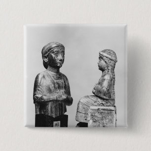 Badge Carré 5 Cm Femme avec le châle