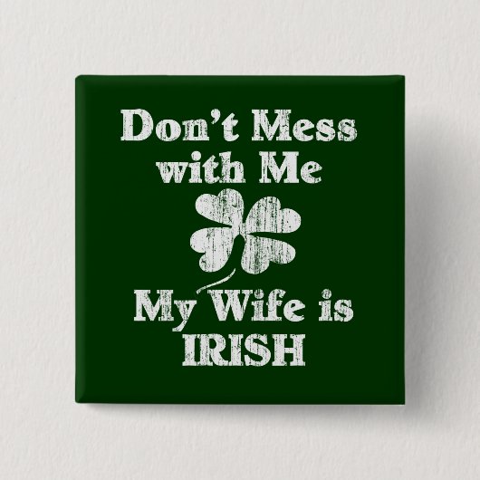 Badge Carré 5 Cm Femme irlandaise (Devant)