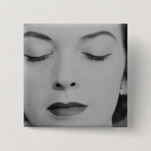 Badge Carré 5 Cm Femme mûre 2 (Devant)