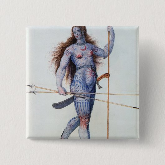 Badge Carré 5 Cm Femme Pictish (Devant)