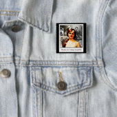 Badge Carré 5 Cm femmes (En situation)