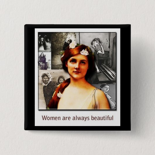 Badge Carré 5 Cm femmes (Devant)