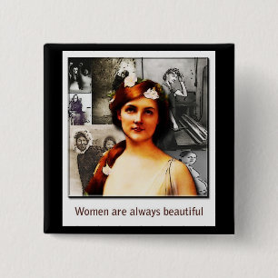 Badge Carré 5 Cm femmes