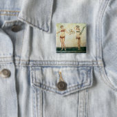 Badge Carré 5 Cm Femmes dans des 'bikinis (En situation)