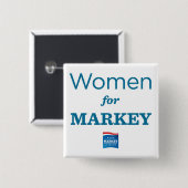 BADGE CARRÉ 5 CM FEMMES POUR MARKEY (Devant & derrière)