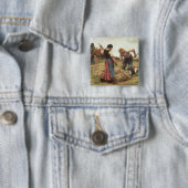 Badge Carré 5 Cm Fenaison, 1880 (En situation)