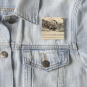 Badge Carré 5 Cm Fer Delamater (En situation)