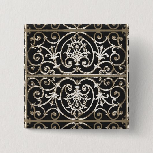 Badge Carré 5 Cm Fer Highgate (Devant)