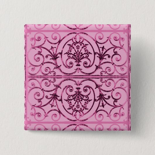 Badge Carré 5 Cm Fer Highgate (Devant)