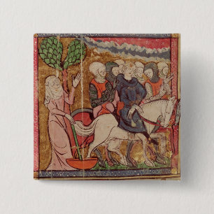 Badge Carré 5 Cm Ferdinand de compte du Portugal de la Flandre