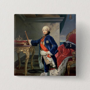 Badge Carré 5 Cm Ferdinand IV, roi de Naples