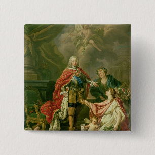 Badge Carré 5 Cm Ferdinand VI comme patron