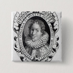 Badge Carré 5 Cm Ferdinando Gonzaga, duc de Mantua