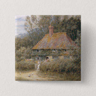 Badge Carré 5 Cm Ferme de Valewood sous le Blackwood, Surrey