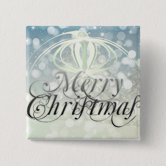 Badge Carré 5 Cm Fêtes de Noël (Devant)