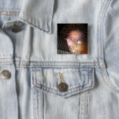 Badge Carré 5 Cm Feu explosé (En situation)