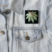 Badge Carré 5 Cm Feuille et tige (En situation)