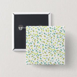 Badge Carré 5 Cm Feuille (vert)
