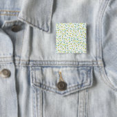 Badge Carré 5 Cm Feuilles (vertes) (En situation)