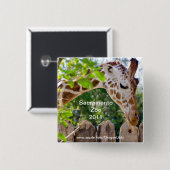 Badge Carré 5 Cm Fiberlicious (Devant & derrière)