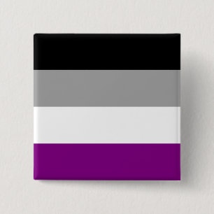 Badge Carré 5 Cm Fierté asexuelle
