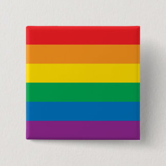 Badge Carré 5 Cm Fierté| Design arc-en-ciel coloré