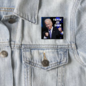 Badge Carré 5 Cm Fightin Joe Biden (En situation)