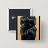 Badge Carré 5 Cm Figure avec la tête de Jaguar (Devant & derrière)
