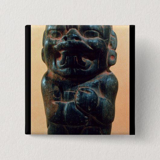 Badge Carré 5 Cm Figure avec la tête de Jaguar (Devant)
