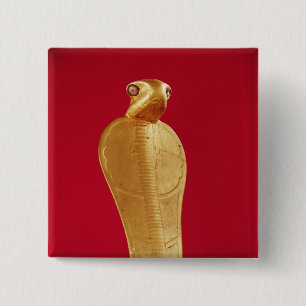Badge Carré 5 Cm Figure du cobra Netjer-Ankh