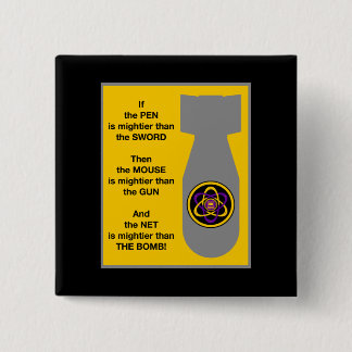 Badge Carré 5 Cm Filet puissant 2