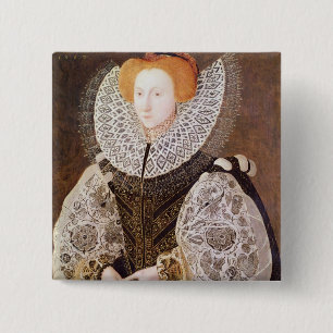 Badge Carré 5 Cm Fille inconnue, âgée 20, 1587