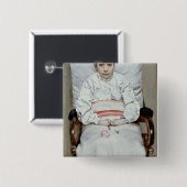 Badge Carré 5 Cm Fille malade (Devant & derrière)