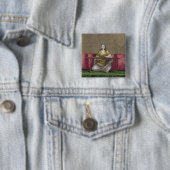 Badge Carré 5 Cm Fille turque, brodant, XVIIIème siècle (engravin (En situation)