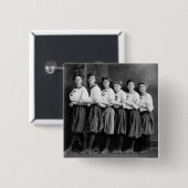 Badge Carré 5 Cm Filles dans les défaites, les années 1900 tôt (Devant & derrière)