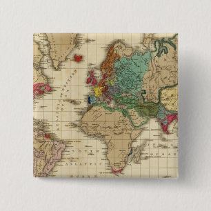 Badge Carré 5 Cm Fin de la paix générale 1828 après JC